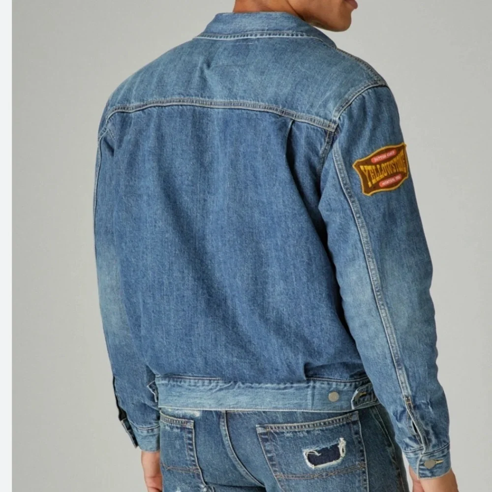 Lucky brand Blue Denim Jacket with Patch